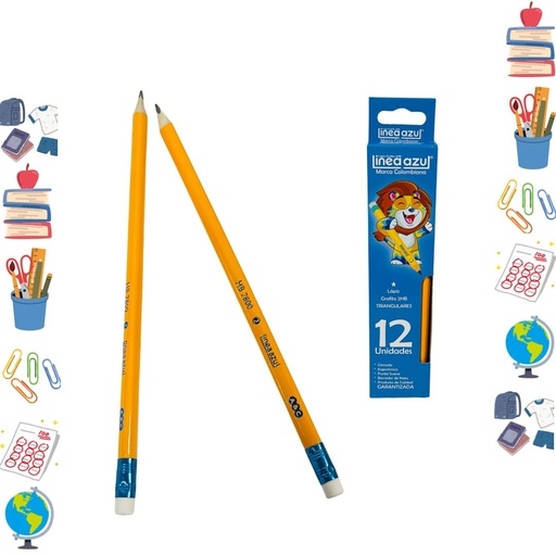 [17262] Lapiz linea azul x12 (UND $583)