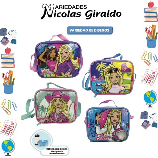 [625-028-1517] Lonchera primavera barbie horizontal
