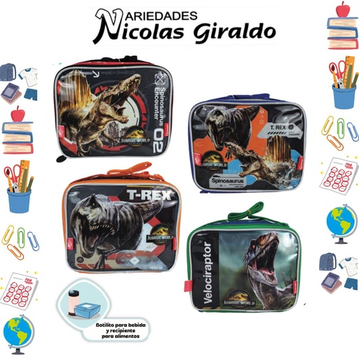 [623-041-1647] Lonchera primavera jurassic orizontal