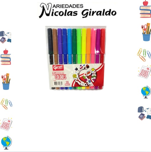 [GR206] Marcador chino x12 graficolors 