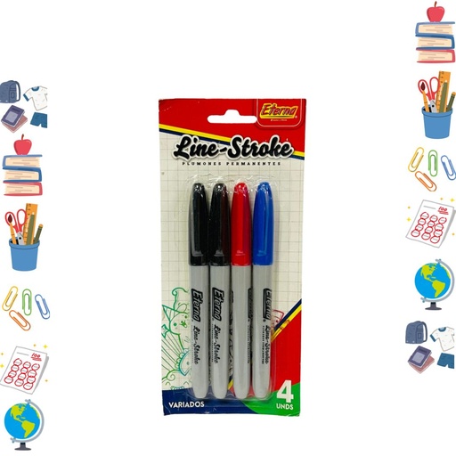 [ETC114] Marcador delgado x4 eterna