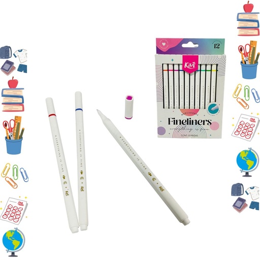 [568393] Marcador fineliners punta fina x12