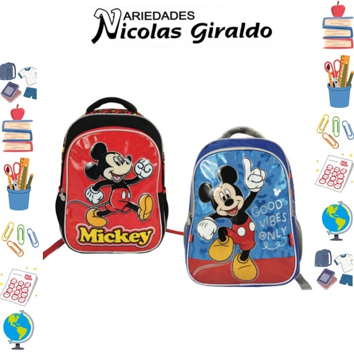 [620-018-1513] Morral primavera personaje grande mickey