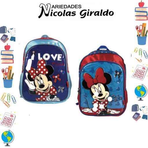 [626-018-1520] Morral primavera personaje grande minnie