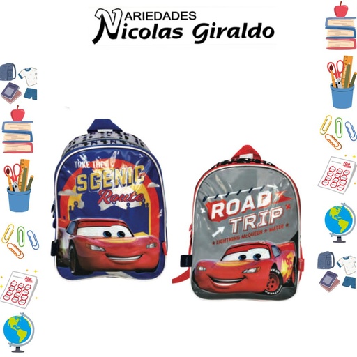 [621-018-1583] Morral primavera personaje pequeño cars