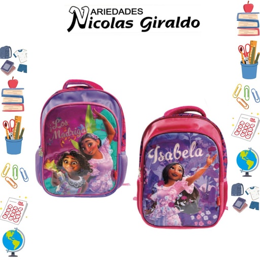 [626-018-1985] Morral primavera personajes grande encanto