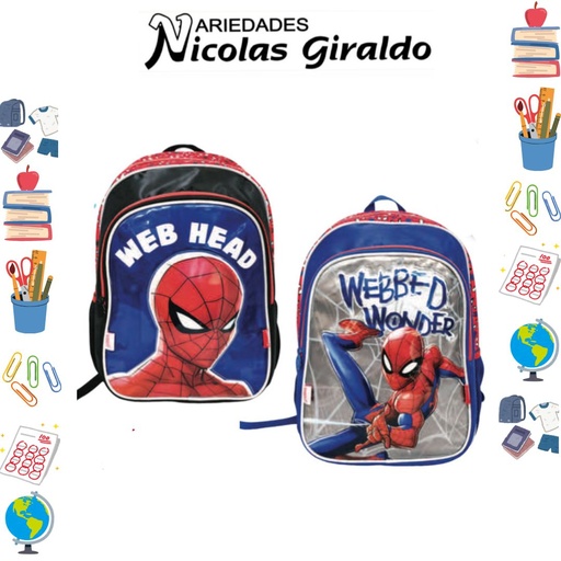 [620-003-1515] Morral primavera personajes grande spiderman