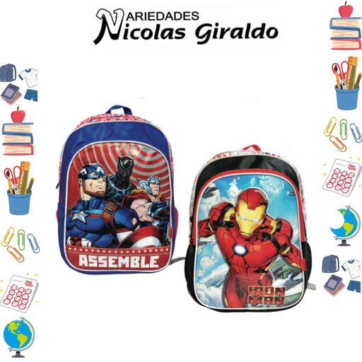 [620-003-1510] Morral primavera personaje grande avengers