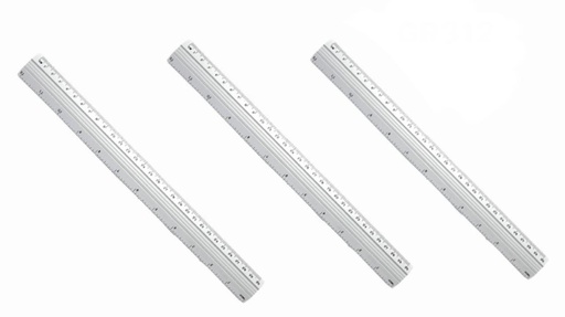 [ET337] Regla metal 30 cm paquete x12