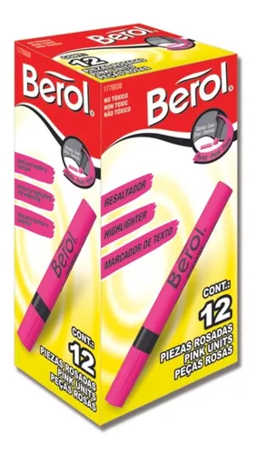 [1776638] Resaltador berol grueso fucsia caja x12 (UND $1.200)