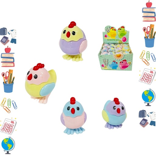 [PT27795] Sacapuntas figura gallina caja x36