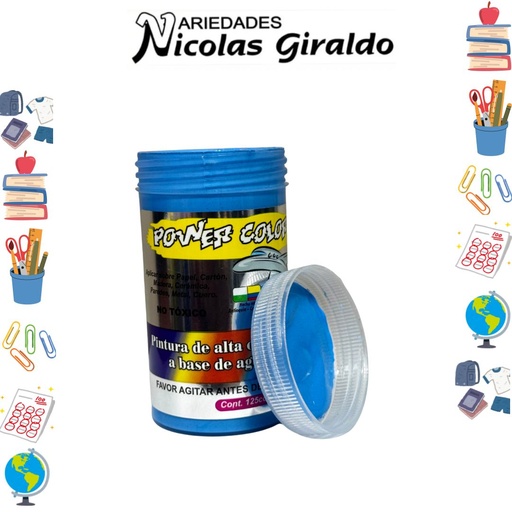 [1001257] Vinilo power color x125 cc azul claro