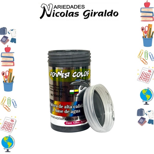 [1001257] Vinilo power color x125 cc gris