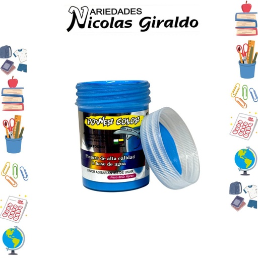 [1000809] Vinilo power color x80 cc azul claro