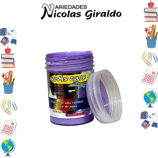 [1000809] Vinilo power color x80 cc lila