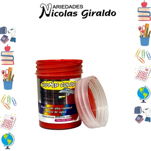 [1000809] Vinilo power color x80 cc naranja