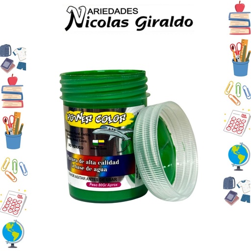 [1000809] Vinilo power color x80 cc verde