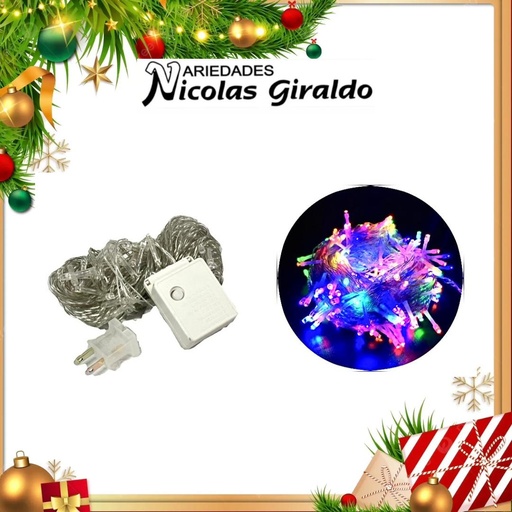 [A0324TM] @INSTALACION LED X100L LINEAL MULTICOLOR 9 MTS CABLE TRANS